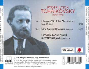 CD Pyotr Ilyich Tchaikovsky: Liturgy Of St. John Chrysostom - Nine Sacred Choruses