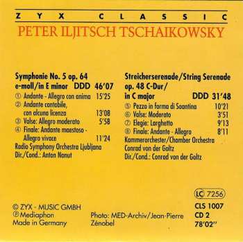 6CD Pyotr Ilyich Tchaikovsky: Peter Iljitsch Tschaikowsky 1840-1893