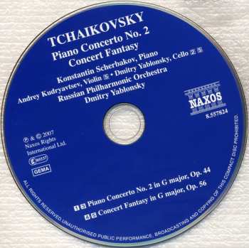 CD Pyotr Ilyich Tchaikovsky: Piano Concerto No. 2 / Concert Fantasy