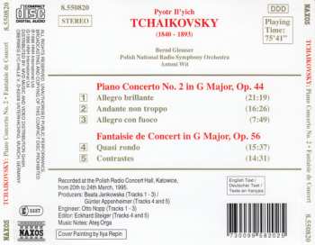 CD Pyotr Ilyich Tchaikovsky: Piano Concerto No. 2, Op. 44 / Concert Fantasy, Op. 56