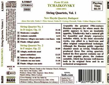 CD Pyotr Ilyich Tchaikovsky: String Quartets, Vol. 1