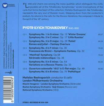 6CD/Doos Pyotr Ilyich Tchaikovsky: Symphonies 1-6 • 'Manfred' Symphony • '1821' • Romeo & Juliet • Francesca Da Rimini • Rococo Variations