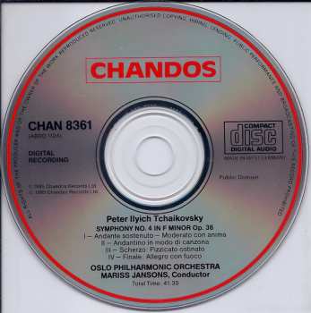 CD Pyotr Ilyich Tchaikovsky: Symphony No. 4 In F Minor Op.36