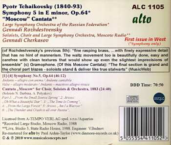 CD Pyotr Ilyich Tchaikovsky: Symphony No.5 / Moscow Cantata
