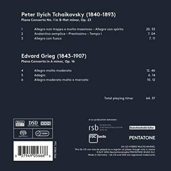 SACD Pyotr Ilyich Tchaikovsky: Tchaikovsky & Grieg: Piano Concertos