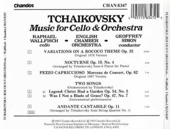 CD Pyotr Ilyich Tchaikovsky: Tchaikovsky - Music For Cello And Orchestra