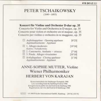 CD Pyotr Ilyich Tchaikovsky: Violinkonzert