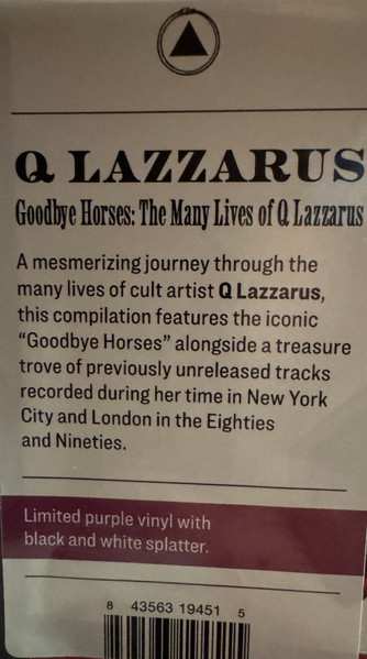 LP Q. Lazzarus: Goodbye Horses: The Many Lives Of Q Lazzarus (Music From The Motion Picture) CLR