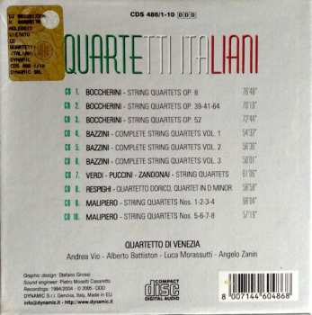 10CD/Doos Quartetto D'Archi Di Venezia: Quartetti Italiani