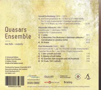 CD Ivan Buffa: Arnold Schönberg, Alexander Albrecht, Paul Hindemith