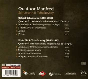 CD Quatuor Manfred Bourgogne: Schumann & Tchaïkovsky