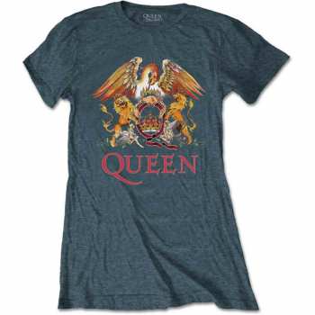 Merch Queen: Dames T-shirt Classic Crest 
