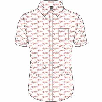 Merch Queen: Casual Overhemd Logo Queen Pattern 