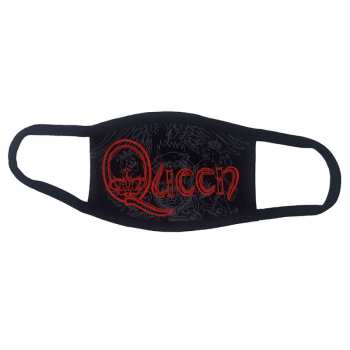 Merch Queen: Mondkapje Red Retro Logo Queen