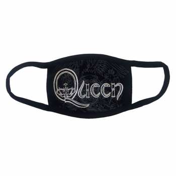 Merch Queen: Mondkapje White Retro Logo Queen