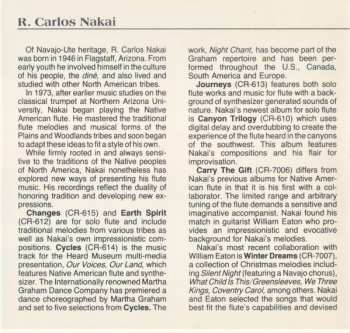 CD R. Carlos Nakai: Cycles (Native American Flute Music) (Volume 2)