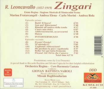 CD Ruggiero Leoncavallo: Zingari 
