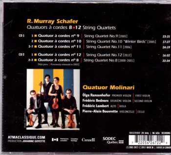2CD Quatuor Molinari: Quatuors À Cordes 8 ▪ 12 String Quartets