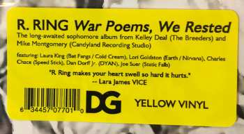 LP R. Ring: War Poems, We Rested LTD | CLR