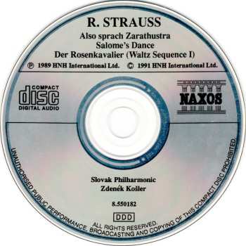 CD Richard Strauss: Also Sprach Zarathustra / Salome's Dance / Der Rosenkavalier: Waltzes