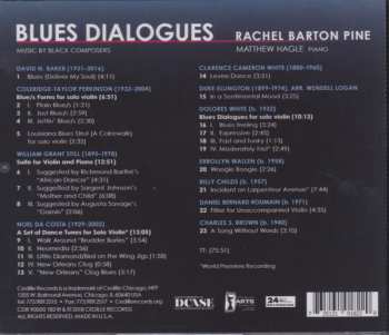 CD Rachel Barton Pine: Blues Dialogues: Music By Black Composers
