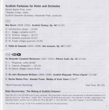 2CD Scottish Chamber Orchestra: Scottish Fantasies For Violin And Orchestra