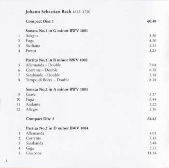 2CD Johann Sebastian Bach: Testament (Complete Sonatas And Partitas For Solo Violin)