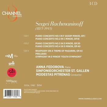 3CD Sergei Vasilyevich Rachmaninoff: Piano Concertos and Other Works DLX