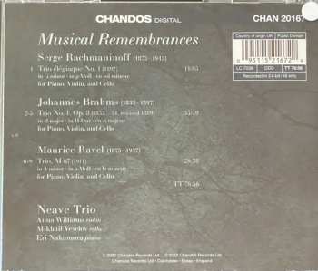 CD Johannes Brahms: Musical Remembrances