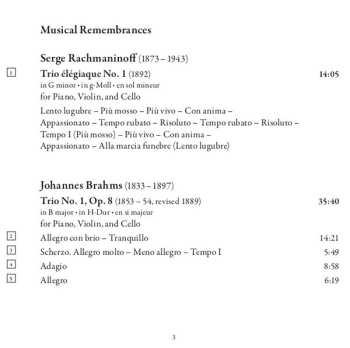 CD Johannes Brahms: Musical Remembrances