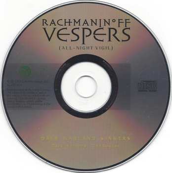 CD Sergei Vasilyevich Rachmaninoff: Vespers 