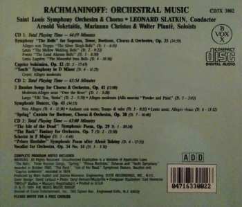 3CD Sergei Vasilyevich Rachmaninoff: Orchestral Music