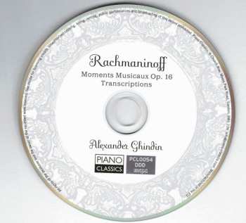 CD Sergei Vasilyevich Rachmaninoff: Moments Musicaux Op.16 - Transcriptions