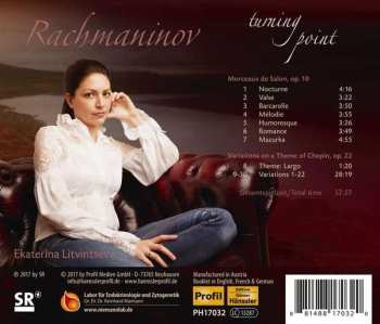 CD Sergei Vasilyevich Rachmaninoff: Turning Point