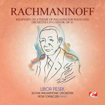 CD Sergei Vasilyevich Rachmaninoff: Rhapsody On Theme Paganini Piano & Orch G Min