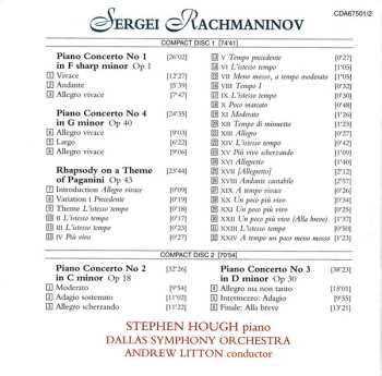3LP Sergei Vasilyevich Rachmaninoff: Rachmaninov: The Piano Concertos 1-4; Paganini Rhapsody