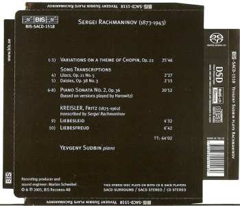 SACD Sergei Vasilyevich Rachmaninoff: Yevgeny Sudbin Plays Rachmaninov