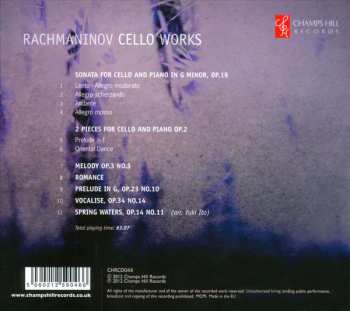 CD Sergei Vasilyevich Rachmaninoff: Cello Works 