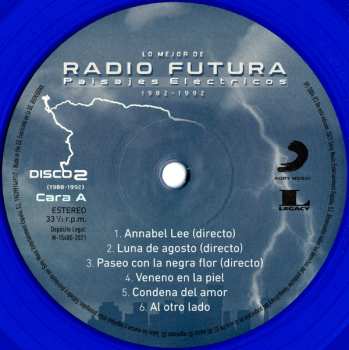 2LP Radio Futura: Lo Mejor De Radio Futura: Paisajes Eléctricos (1982-1992) CLR