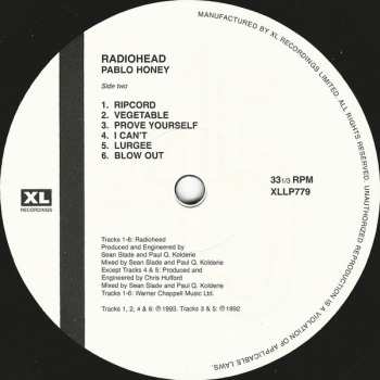 LP Radiohead: Pablo Honey
