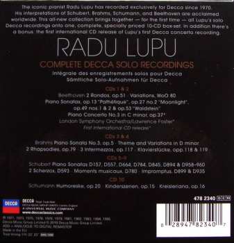 10CD/Doos Radu Lupu: Complete Decca Solo Recordings