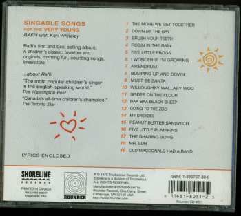CD Ken Whiteley: Singable Songs For The Very Young