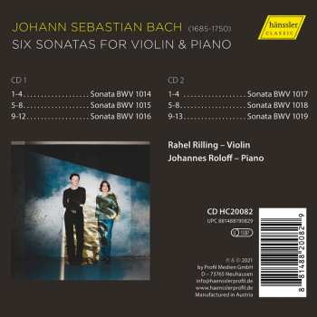 CD Rahel Rilling: Pure Bach Six Violin Sonatas