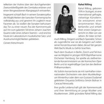 CD Rahel Rilling: Pure Bach Six Violin Sonatas