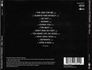 CD Rahsaan Patterson: After Hours