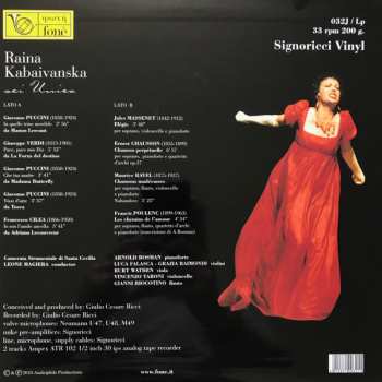 LP Raina Kabaivanska: Sei Unica LTD