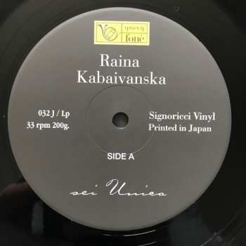 LP Raina Kabaivanska: Sei Unica LTD