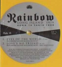 2LP Rainbow: Long Island 1979 Down To Earth Tour LTD | CLR