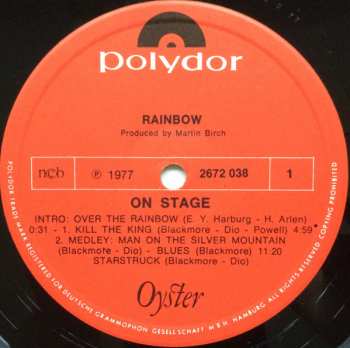 2LP Rainbow: On Stage