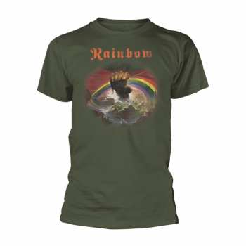 Merch Rainbow: T-shirt Rising Distressed (military Green)
